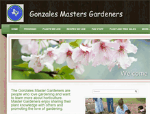 Tablet Screenshot of gonzalesmastergardeners.org